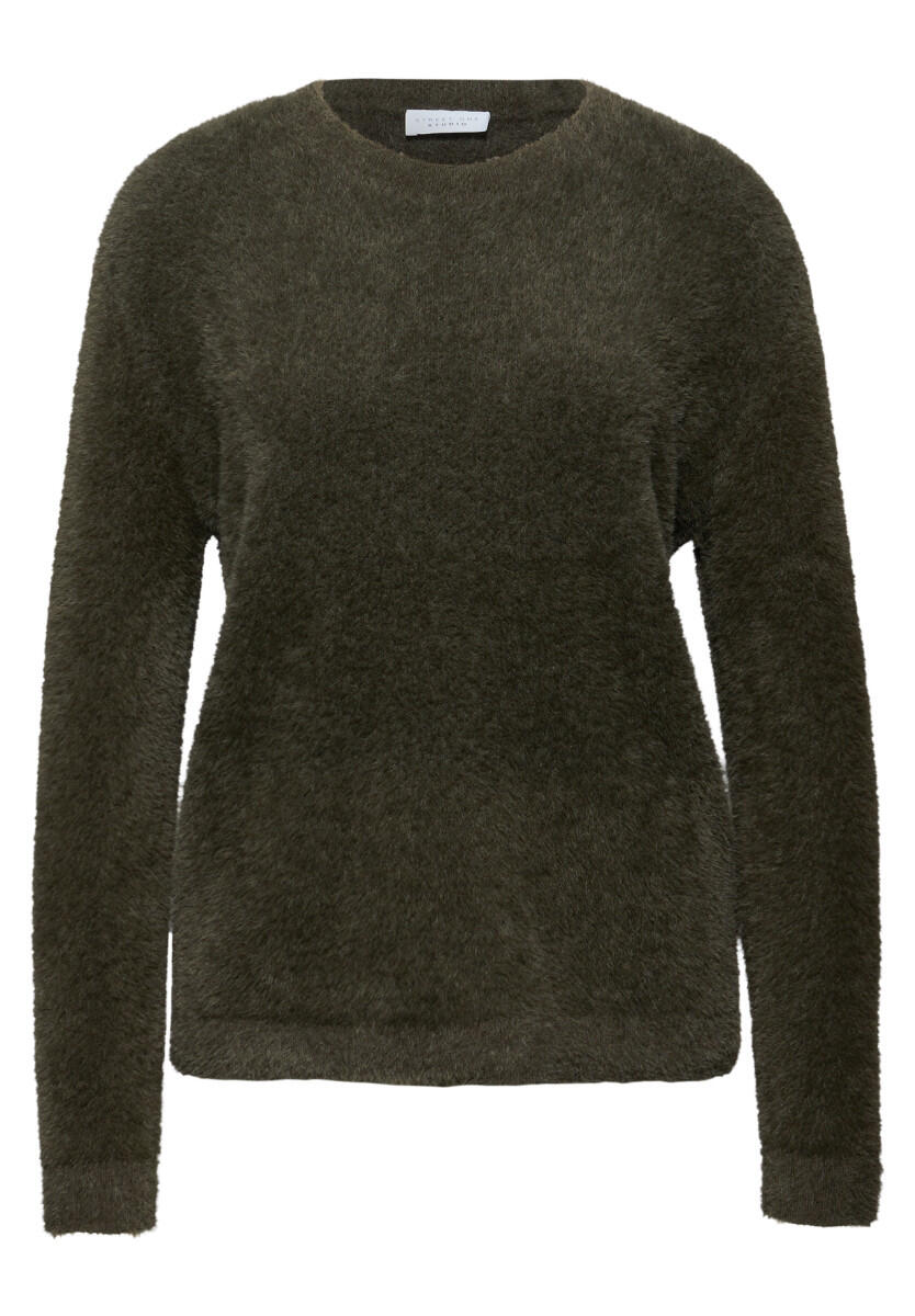 Street One Studio - Kuscheliger Rundhalspullover braun - Gr. - 34 von Street One Studio