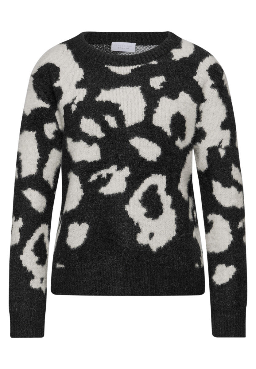 Street One Studio - Kuscheliger Rundhalspullover schwarz - Gr. - 42 von Street One Studio