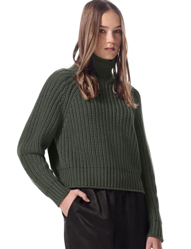 Street One Studio Damen F303059 Strickpullover Oil Green 36 von Street One Studio