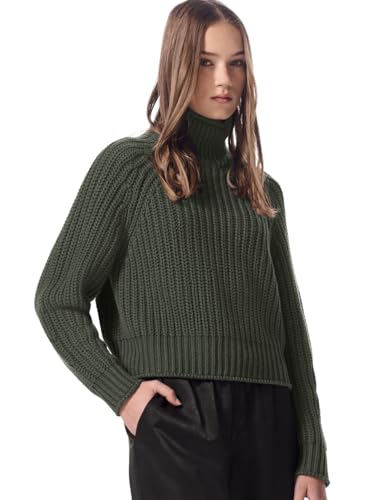 Street One Studio Damen F303059 LTD QR_Studio_Turtle_Neck_ Sweater, Oil Green, 38 EU Street One Studio Damen F303059 LTD QR_Studio_Turtle_Neck_ Sweater, Oil Green, 38 EU von Street One Studio