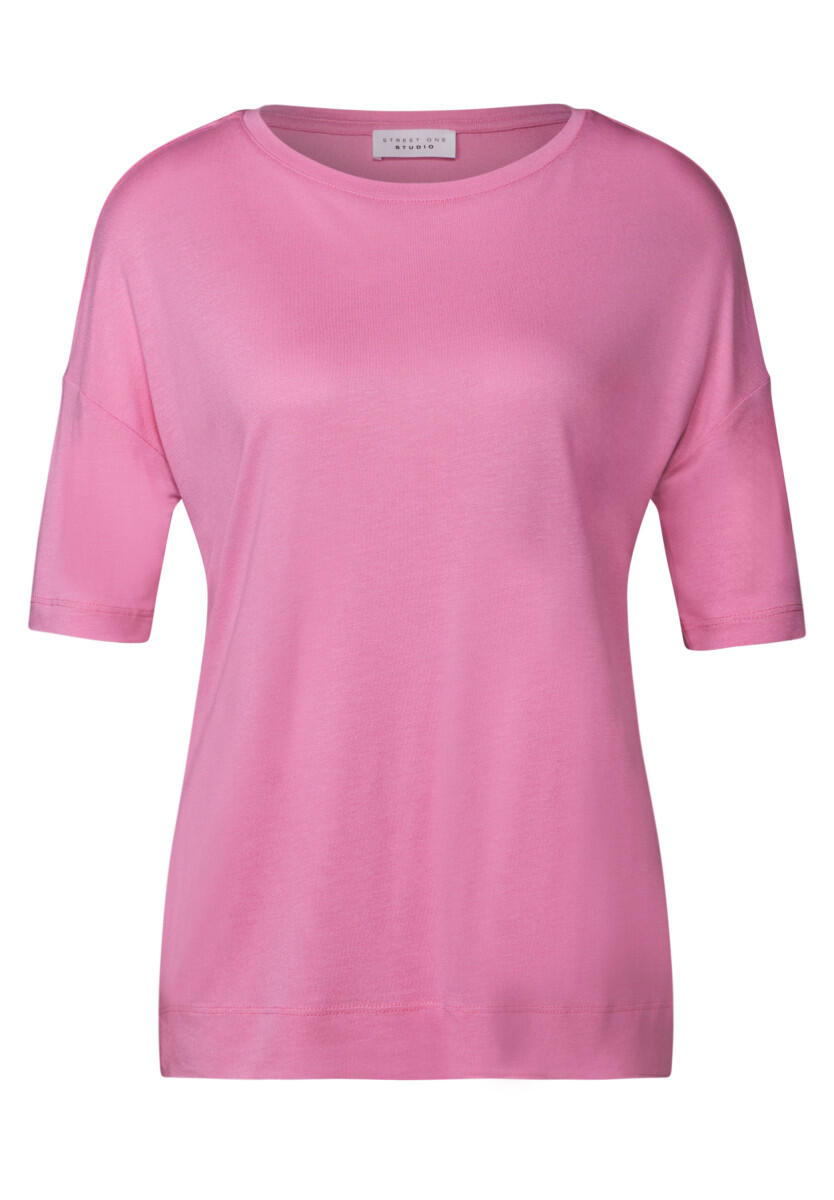 Street One Studio - Lässiges Basic T-Shirt pink - Gr. - 44 von Street One Studio