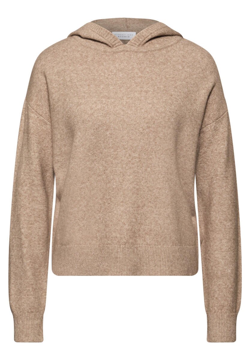 Street One Studio - Pullover mit Kapuze beige - Gr. - 36 von Street One Studio