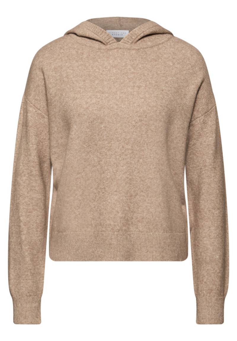 Street One Studio - Pullover mit Kapuze beige - Gr. - 36 von Street One Studio