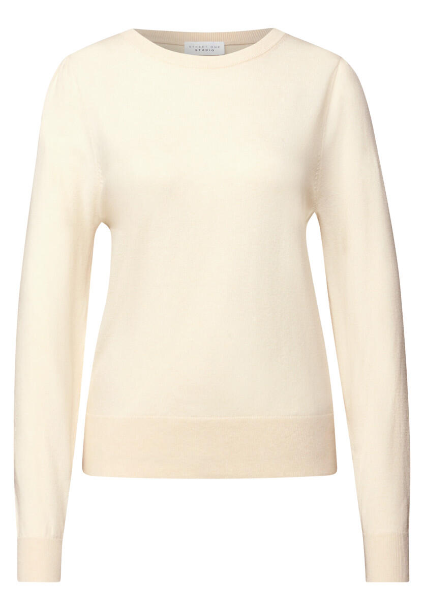 Street One Studio - Pullover mit Puff-Ärmeln beige - Gr. - 34 von Street One Studio