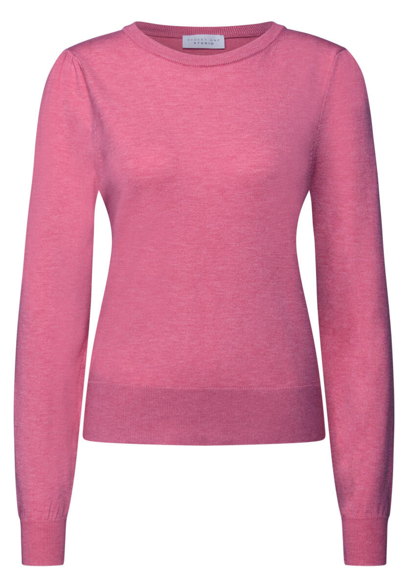 Street One Studio - Pullover mit Puff-Ärmeln pink - Gr. - 42 von Street One Studio