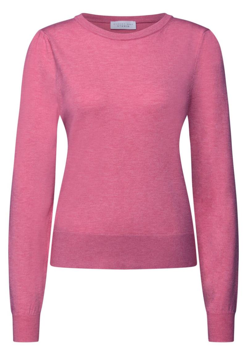 Street One Studio - Pullover mit Puff-Ärmeln pink - Gr. - 42 von Street One Studio