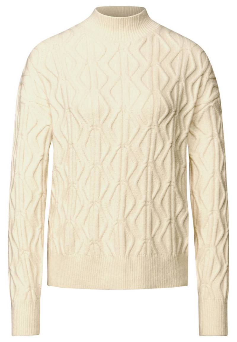 Street One Studio - Pullover mit Strickmuster beige - Gr. - 34 von Street One Studio