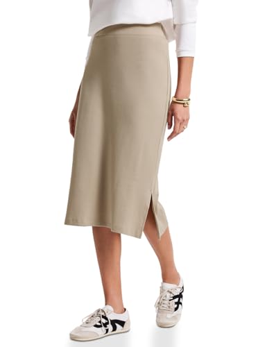 Street One Studio Rippstruktur Bleistiftrock Sandshell beige 44 von Street One Studio