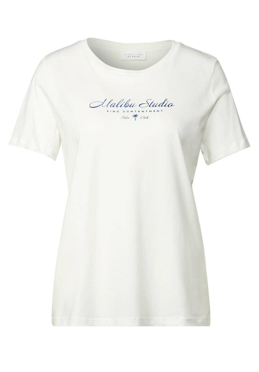 Street One Studio - Shirt mit Folienwording weiß - Gr. - 38 von Street One Studio