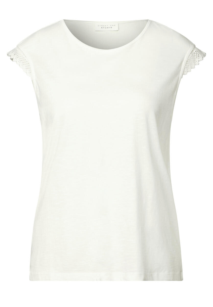 Street One Studio - Shirt mit Häkeldetails weiß - Gr. - 40 von Street One Studio
