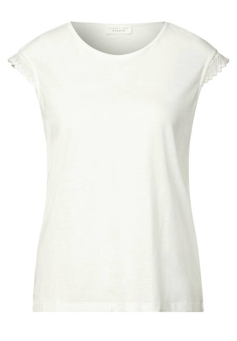 Street One Studio - Shirt mit Häkeldetails weiß - Gr. - 40 von Street One Studio