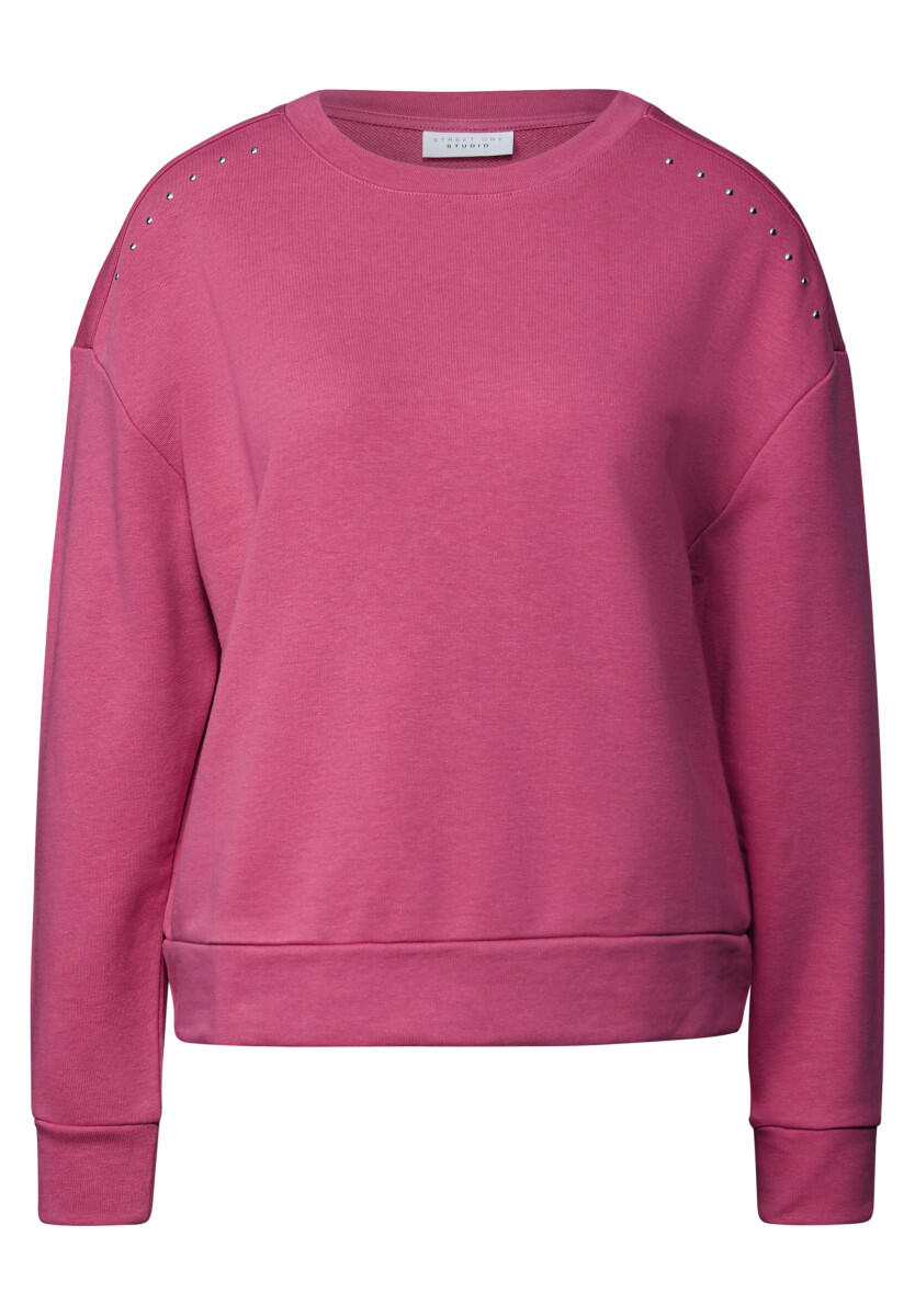 Street One Studio - Shirt mit Schmucksteinen pink - Gr. - 40 von Street One Studio