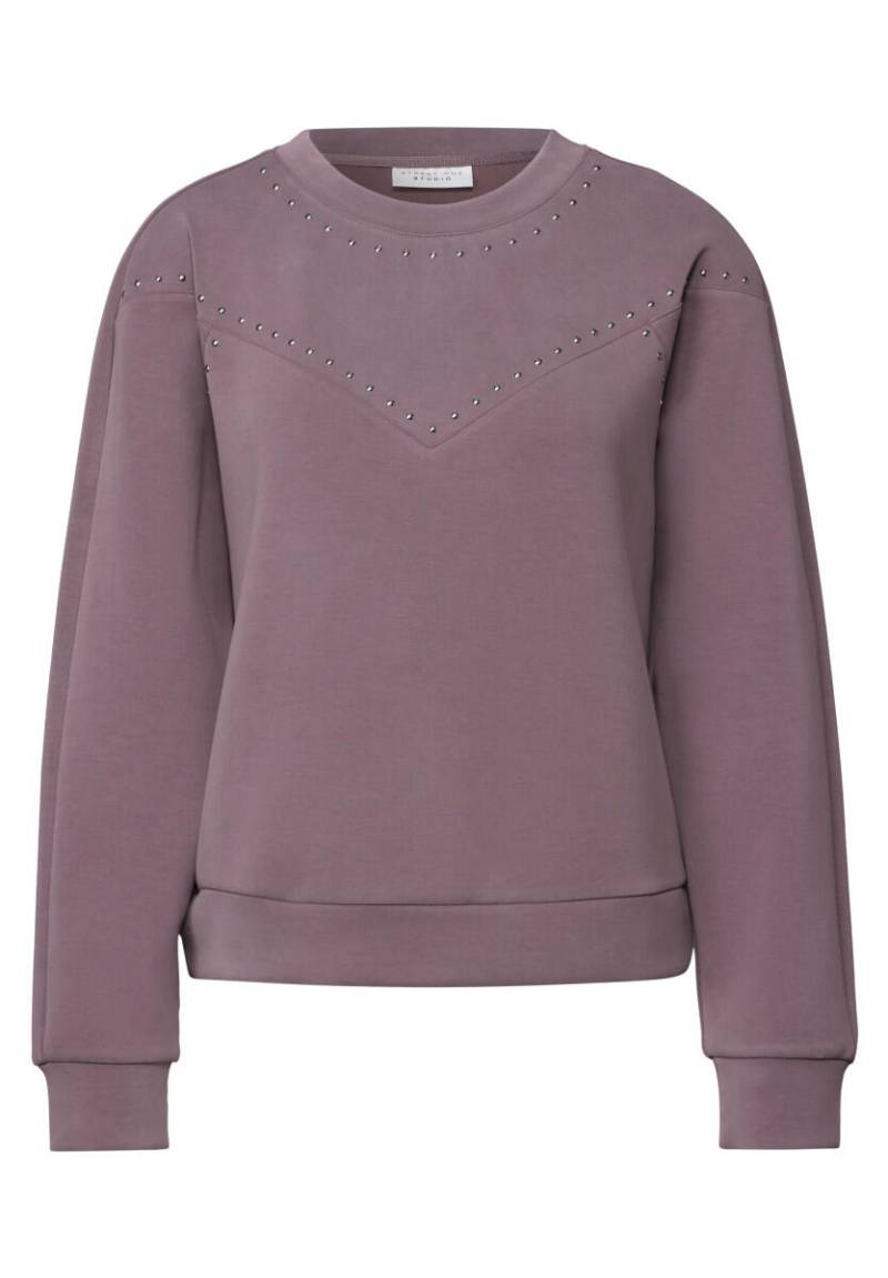 Street One Studio - Silk-Look Shirt mit Nieten lila - Gr. - 42 von Street One Studio