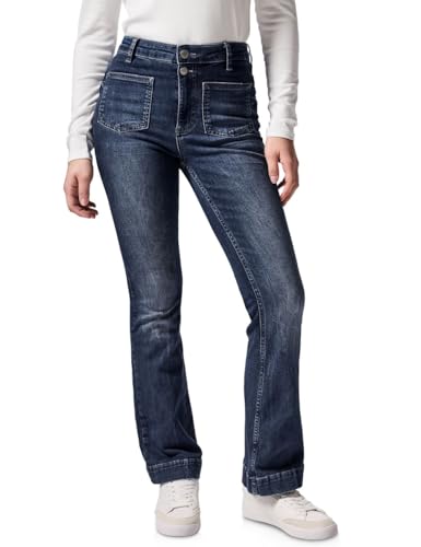 Street One Studio Damen F378694 Skinny Flared Jeans, Dark Blue Authentic Washed, 26W / 30L EU Street One Studio Damen F378694 Skinny Flared Jeans, Dark Blue Authentic Washed, 26W / 30L EU von Street One Studio