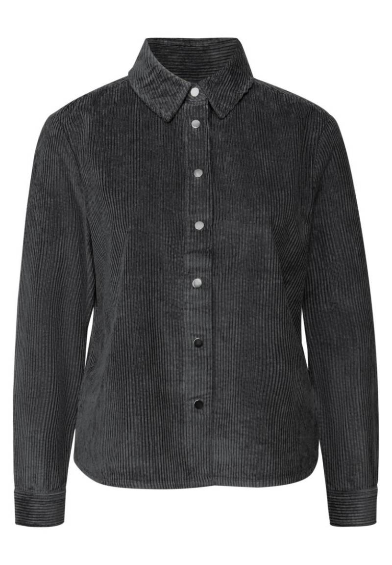 Street One Studio - Softe Cord Hemdbluse grau - Gr. - 46 von Street One Studio