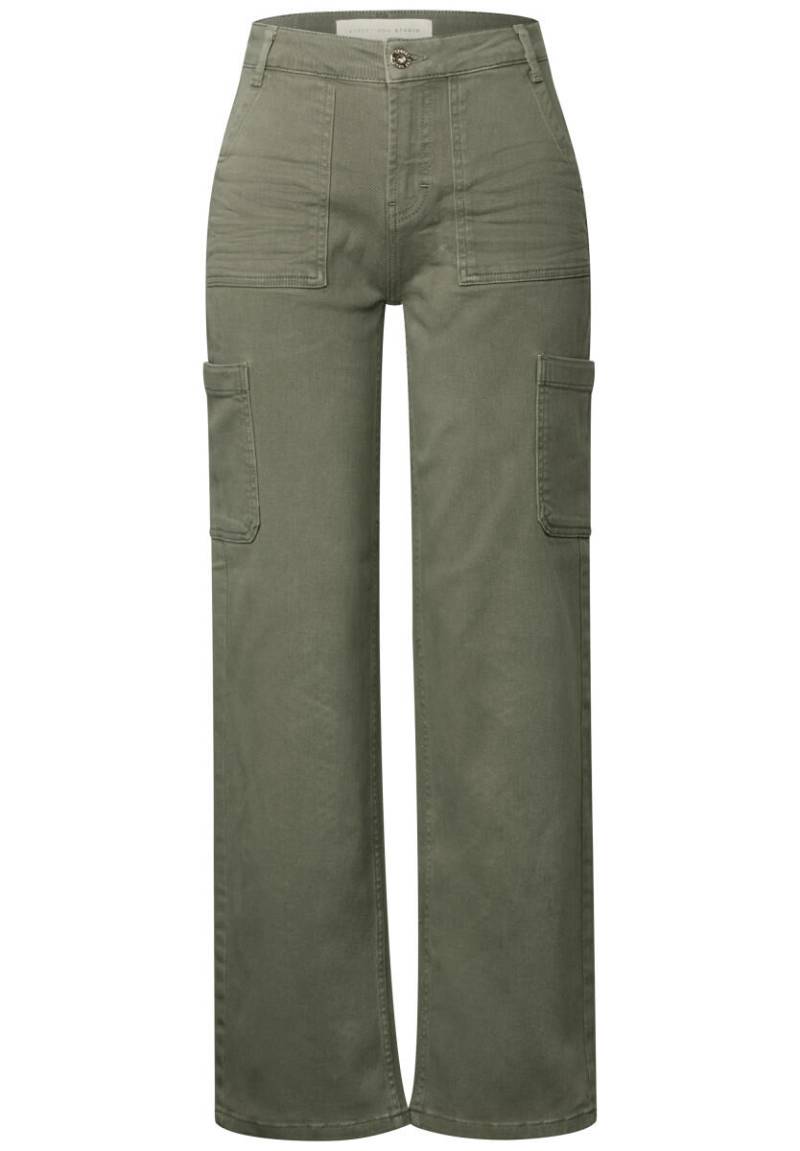 Street One Studio - Straight Leg Cargo Hose grün - Gr. - 32/30 von Street One Studio