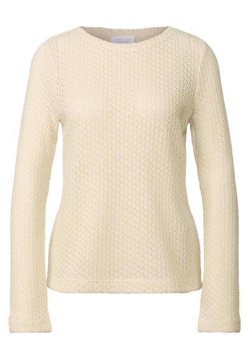 Street One Studio - Strick-Look Shirt beige - Gr. - 38 von Street One Studio