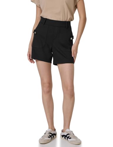 Street One Studio Damen F379269 Shorts im Loose Fit, Schwarz, 42 Street One Studio Damen F379269 Shorts im Loose Fit, Schwarz, 42 von Street One Studio