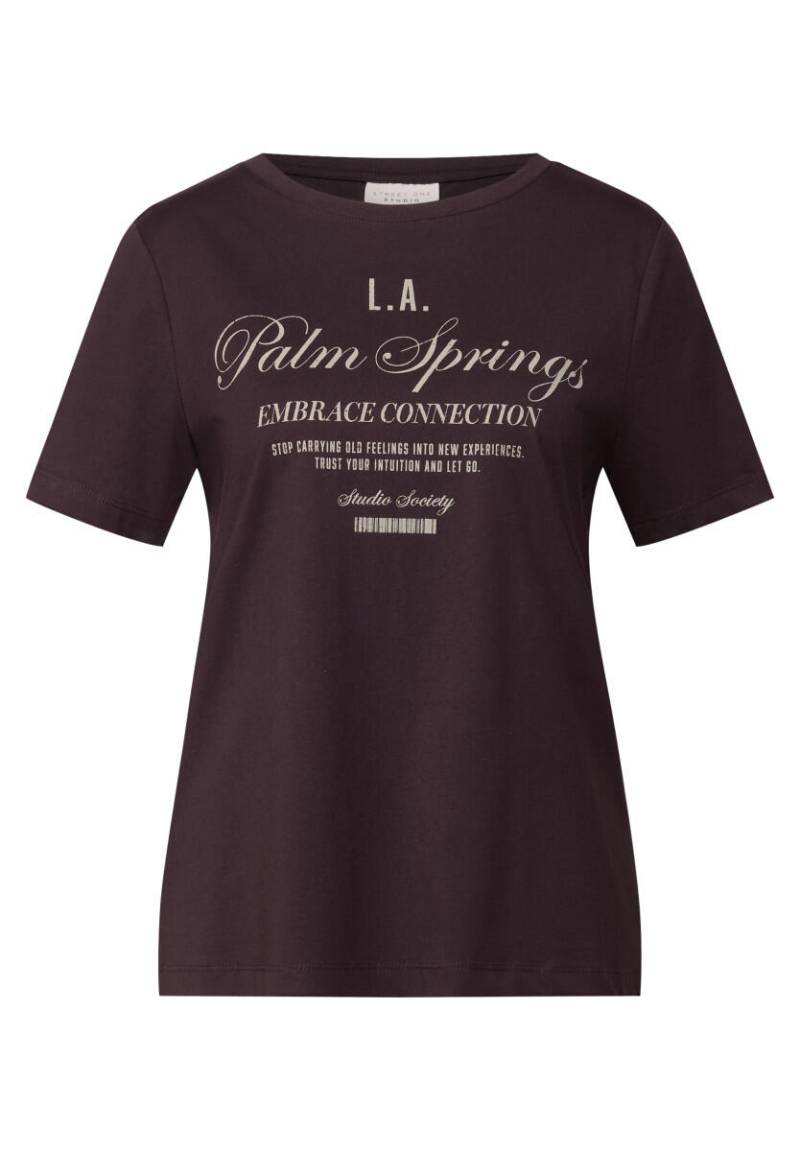 Street One Studio - T-Shirt mit Wording rot - Gr. - 34 von Street One Studio