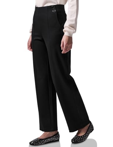 Street One Studio Straight Leg Hose Black 38 von Street One Studio