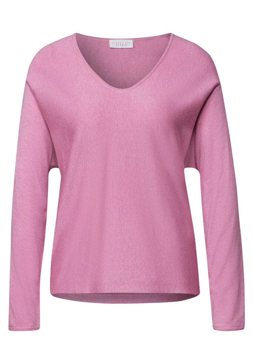 Street One Studio - V-Neck Pullover pink - Gr. - 38 von Street One Studio