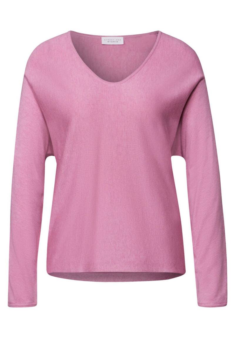 Street One Studio - V-Neck Pullover pink - Gr. - 38 von Street One Studio