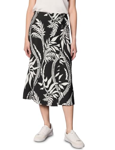 Street One Studio Damen F361737 Rock in Wickeloptik, Schwarz, 46 von Street One Studio