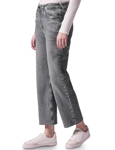 Street One Studio Straight Leg Jeans Ice Grey Wash 29 von Street One Studio