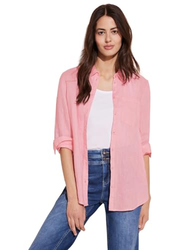 Street One Damen A344475 Bluse Mit Langarm, Fun Peach, 40 EU von STREET ONE