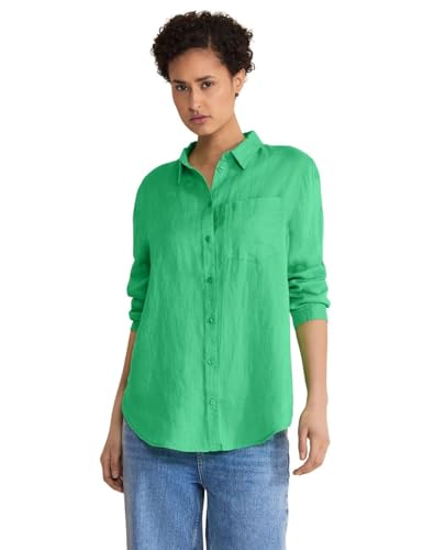 Street One Damen A344475 Bluse mit Langarm, Soft Grass Green, 38 von STREET ONE
