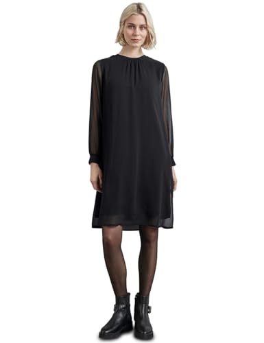 STREET ONE Damen A144270 Chiffon-Kleid,Black,42 von Street One