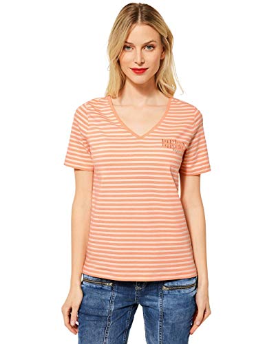 ESPRIT Damen 315903 T-Shirt, Strong Mandarine, 34 von Street One