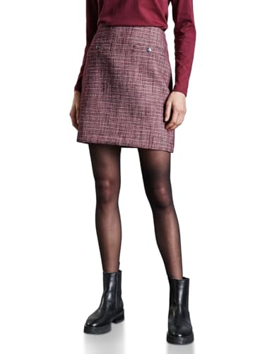 STREET ONE Damen A361648 Gemusterter Bouclé-Rock, Mulberry Red, 38W EU STREET ONE Damen A361648 Gemusterter Bouclé-Rock, Mulberry Red, 38W EU von Street One