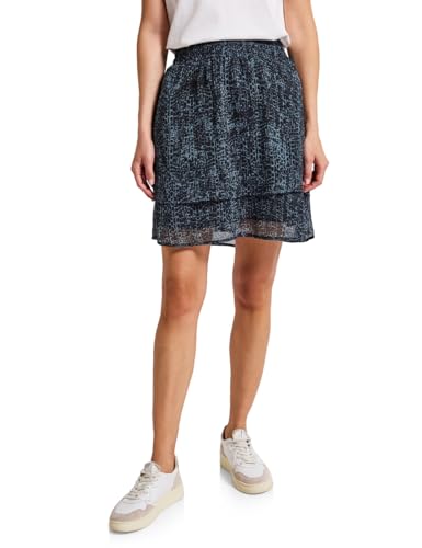 Gemusterter Chiffon Rock von STREET ONE