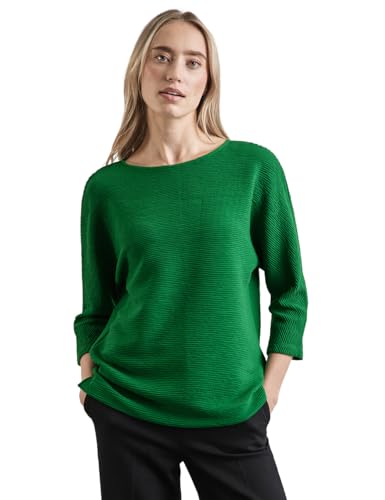 STREET ONE Damen A322366 Shirt mit feiner Struktur,Grün, 42 von STREET ONE