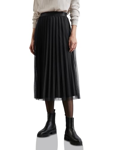 STREET ONE Damen A361619 Plissée-Rock,Schwarz, 34 von STREET ONE