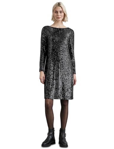 STREET ONE Damen A144279 Pailletten-Kleid,Sparkling Silver,36 von Street One