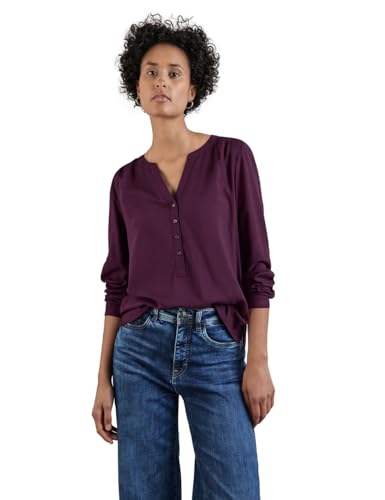 STREET ONE Basic Bluse in Unifarbe von Street One