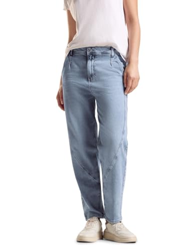 STREET ONE Damen A377918 Bequeme Balloon Jeans, Light Blue Tinted Wash, 29W / 28L von Street One