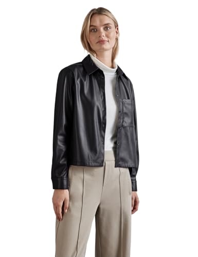 STREET ONE Bluse in Leder-Optik von STREET ONE
