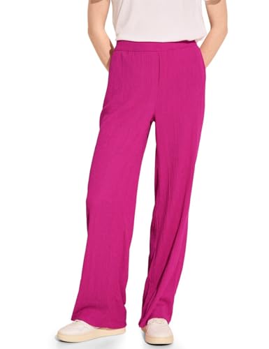 STREET ONE Damen A377772 Crinkle Wide Leg Hose, Magnolia pink, 42W x 30L STREET ONE Damen A377772 Crinkle Wide Leg Hose, Magnolia pink, 42W x 30L von Street One