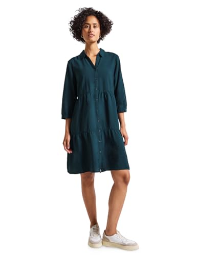 STREET ONE Damen 1408826 Sommerliches Tunika-Kleid, Tide Blue, 42 von STREET ONE