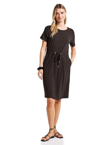 STREET ONE Damen 1408928 Jersey-Kleid mit Tunnelzug, deep Roast Brown, 46 von Street One