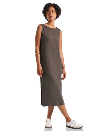 STREET ONE Damen 1408930 Ärmelloses Rippstrukturkleid, Nomad Brown, 40 STREET ONE Damen 1408930 Ärmelloses Rippstrukturkleid, Nomad Brown, 40 von Street One