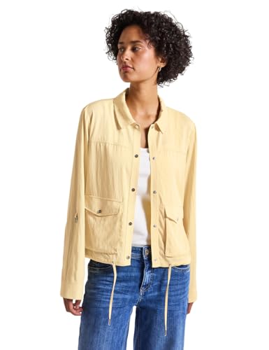 STREET ONE Damen 2115522 Leichte Strukturjacke, Buttercream Yellow, 38 STREET ONE Damen 2115522 Leichte Strukturjacke, Buttercream Yellow, 38 von Street One