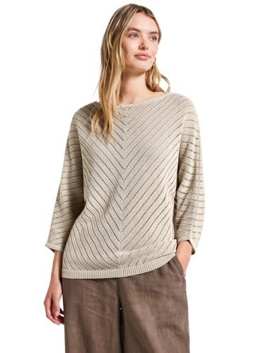 STREET ONE Damen 3015452 Strukturpullover, tusk Cream, 44 von STREET ONE