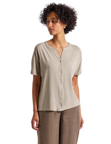 STREET ONE Damen 3226956 Shirt im Tunika-Look, Morning beige, 38 STREET ONE Damen 3226956 Shirt im Tunika-Look, Morning beige, 38 von Street One