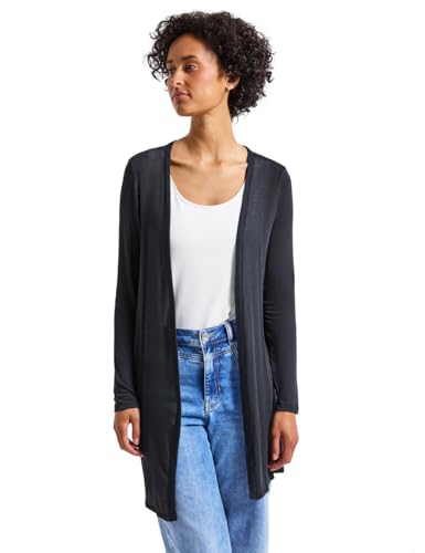 STREET ONE Damen 3227145 Lange offene Jacke, Deepwater Blue, 44 von STREET ONE