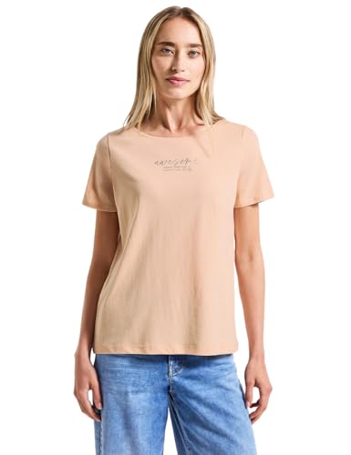 STREET ONE Damen 3227732 T-Shirt mit Print, apricot Blush, 46 STREET ONE Damen 3227732 T-Shirt mit Print, apricot Blush, 46 von Street One