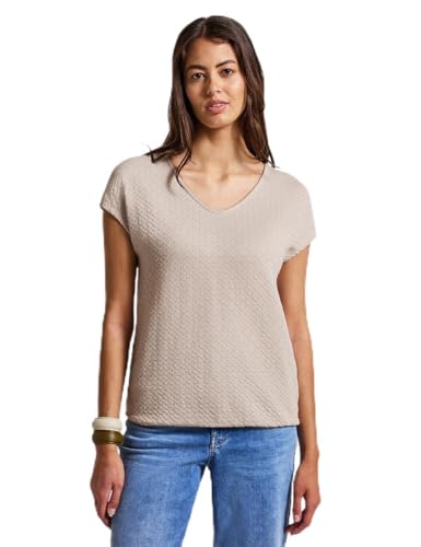 STREET ONE Damen 3227738 Spitzenshirt, Smooth Sand beige, 42 STREET ONE Damen 3227738 Spitzenshirt, Smooth Sand beige, 42 von STREET ONE
